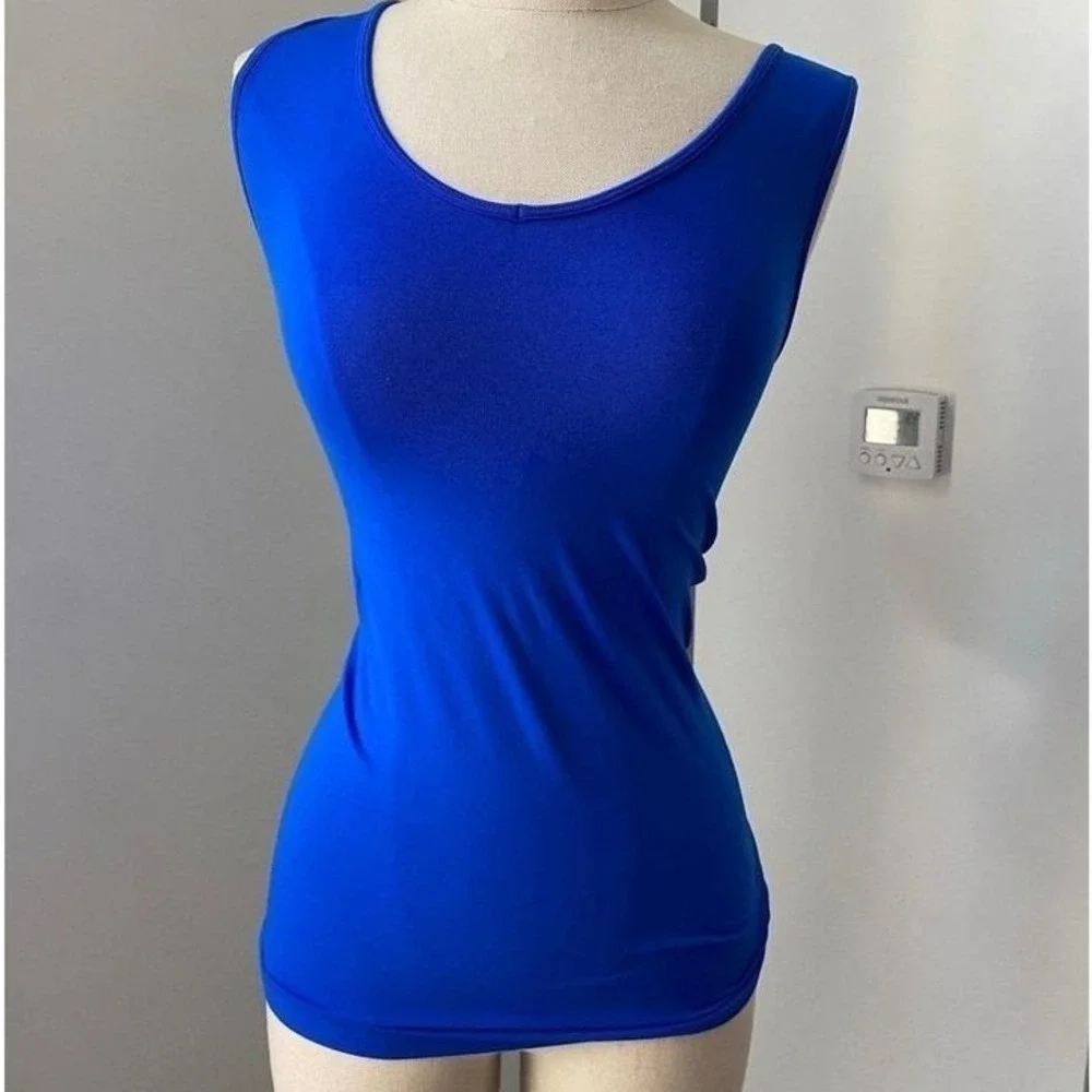 No Brand Bright Royal Blue‎ Athletic Body-con Tank Top 1286 - Picture 2 of 4